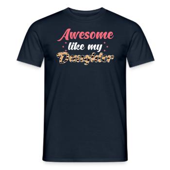 Mama Tochter Génial comme ma fille - T-shirt homme - marine - Devant - AI Model Male 178 light (178cm)