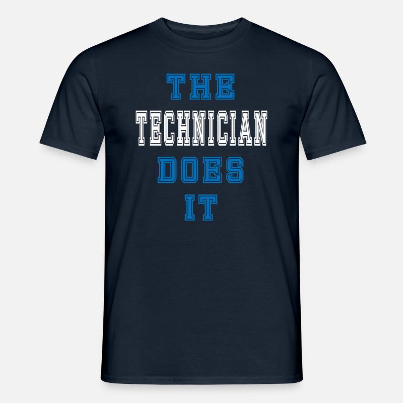 The Techniker does it Techniker Geschenk - Männer T-Shirt - Navy
