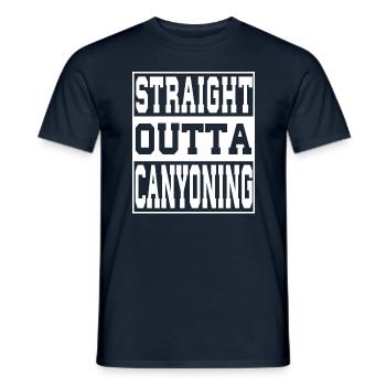 Canoe saying funny - Men's T-Shirt - navy - Front - AI Model Male 178 light (178cm)