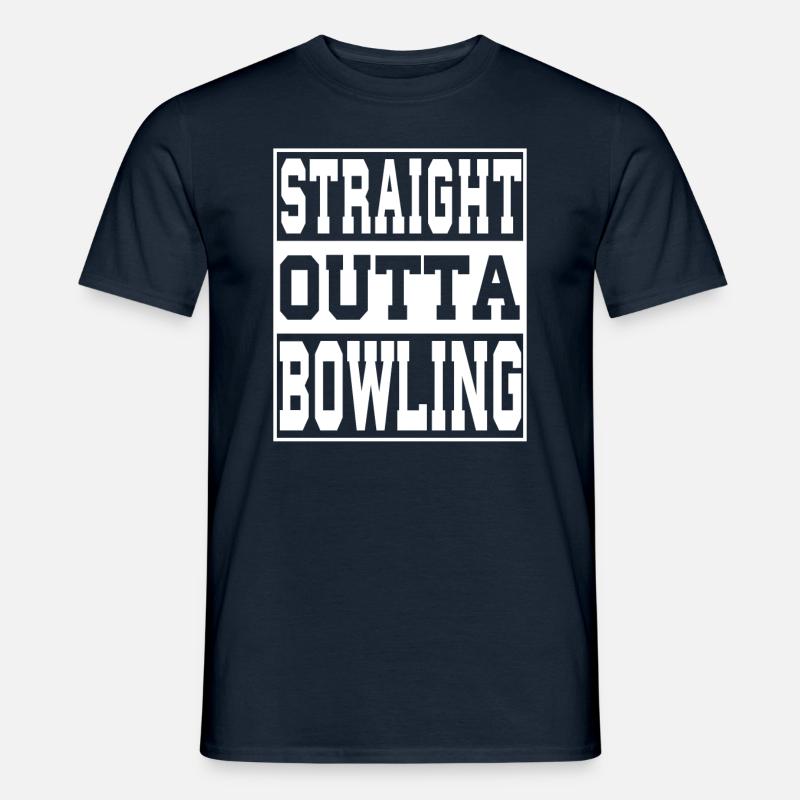 Bowling Spruch lustig - Männer T-Shirt - Navy