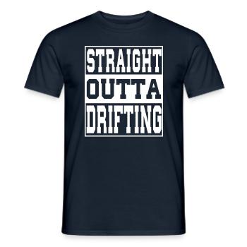 Drifting Spruch lustig - Männer T-Shirt - Navy - Vorne - AI Model Male 178 light (178cm)