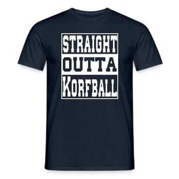 Korfball saying funny - Men's T-Shirt - navy - Front - AI Model Male 178 light (178cm)