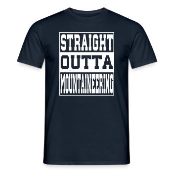 Bergsteigen Spruch lustig - Männer T-Shirt - Navy - Vorne - AI Model Male 178 light (178cm)