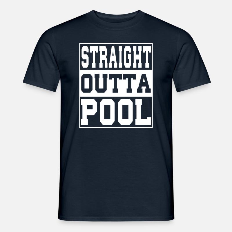 Pool Spruch lustig - Männer T-Shirt - Navy