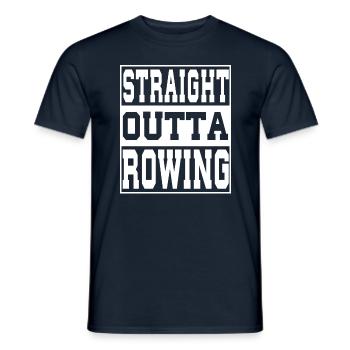 Rudern Spruch lustig - Männer T-Shirt - Navy - Vorne - AI Model Male 178 light (178cm)