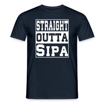 Sipan saying funny - Men's T-Shirt - navy - Front - AI Model Male 178 light (178cm)