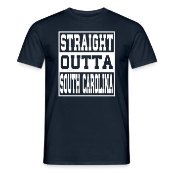 South Carolina Spruch Lustig South Carolina - Männer T-Shirt - Navy - Vorne - AI Model Male 178 light (178cm)