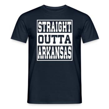 Arkansas Saying Funny Arkansas Gift - Men's T-Shirt - navy - Front - AI Model Male 178 light (178cm)