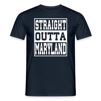 Maryland Spruch Lustig Maryland Geschenk - Männer T-Shirt - Navy - Vorne - AI Model Male 178 light (178cm)