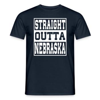 Nebraska Spruch Lustig Nebraska Geschenk - Männer T-Shirt - Navy - Vorne - AI Model Male 178 light (178cm)