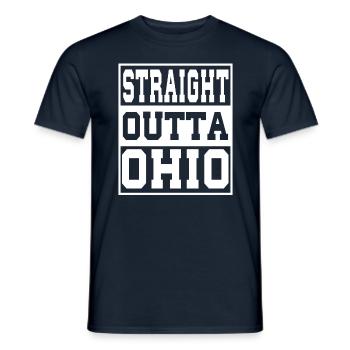 Ohio Spruch Lustig Ohio Geschenk - Männer T-Shirt - Navy - Vorne - AI Model Male 178 light (178cm)