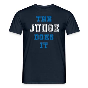 The Judge does it Richter Gift - Men's T-Shirt - navy - Front - AI Model Male 178 light (178cm)