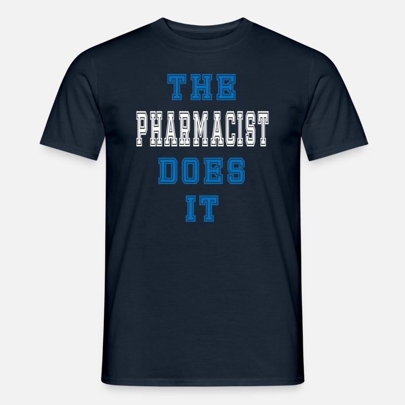 The Apotheker does it - Männer T-Shirt - Navy
