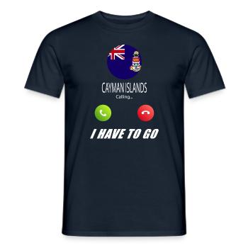 Les îles Caïmans appellent les drapeaux lusiger sorts - T-shirt homme - marine - Devant - AI Model Male 178 light (178cm)