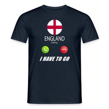 L’Angleterre appelle aux drapeaux Lusiger en disant - T-shirt homme - marine - Devant - AI Model Male 178 light (178cm)