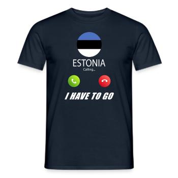 Estonia calls lusiger flags - Men's T-Shirt - navy - Front - AI Model Male 178 light (178cm)