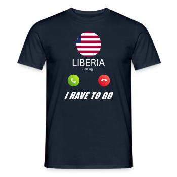 Libya calls on Lusiger flags saying - Men's T-Shirt - navy - Front - AI Model Male 178 light (178cm)