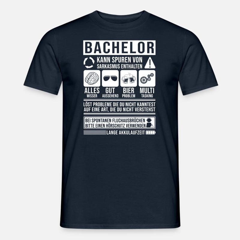 Bachelor Spruch lustig - Männer T-Shirt - Navy
