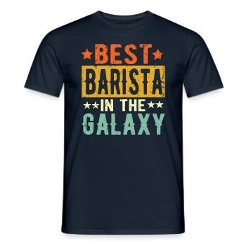 Meilleur barista jamais Barista Cadeau - T-shirt homme - marine - Devant - AI Model Male 178 light (178cm)