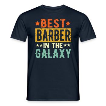 Best Barber ever Barber Geschenk - Männer T-Shirt - Navy - Vorne - AI Model Male 178 light (178cm)