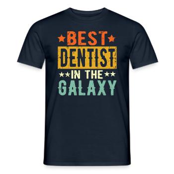 Best Dentist ever Dentist Gift - Men's T-Shirt - navy - Front - AI Model Male 178 light (178cm)