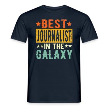 Best Journalist ever Journalist Geschenk - Männer T-Shirt - Navy - Vorne - AI Model Male 178 light (178cm)