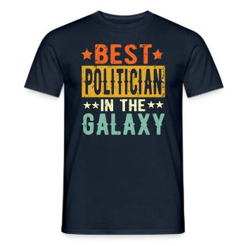 Best Politician Ever Politician Gift - Men's T-Shirt - navy - Front - AI Model Male 178 light (178cm)