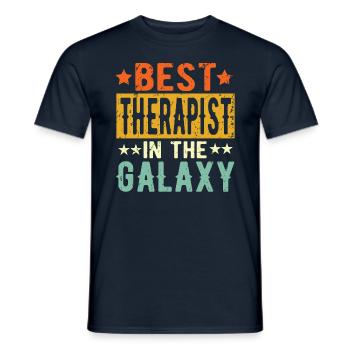 Best Therapeut ever Therapeut Geschenk - Männer T-Shirt - Navy - Vorne - AI Model Male 178 light (178cm)
