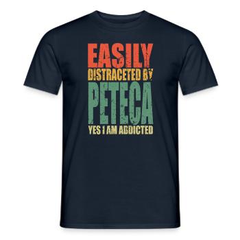 Peteca saying funny - Men's T-Shirt - navy - Front - AI Model Male 178 light (178cm)