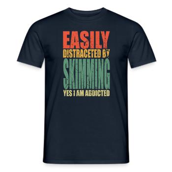 Écrémer en disant drôle - T-shirt homme - marine - Devant - AI Model Male 178 light (178cm)