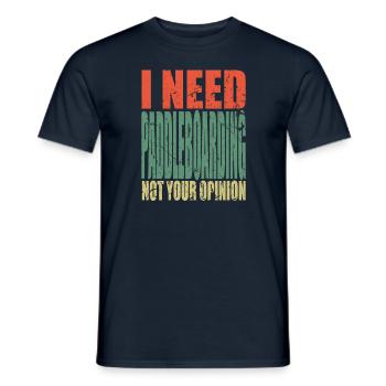 Paddleboarding saying funny - Men's T-Shirt - navy - Front - AI Model Male 178 light (178cm)