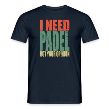 Padel Tennis Tennis Saying Funny - Men's T-Shirt - navy - Front - AI Model Male 178 light (178cm)