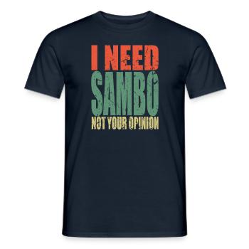 Sambo disant drôle - T-shirt homme - marine - Devant - AI Model Male 178 light (178cm)