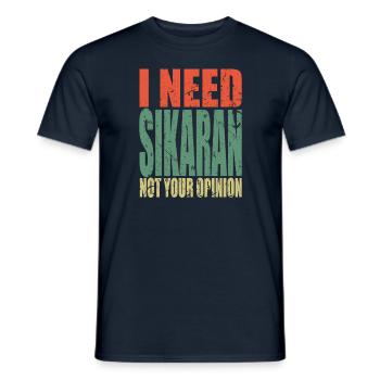 Sikaran saying funny - Men's T-Shirt - navy - Front - AI Model Male 178 light (178cm)
