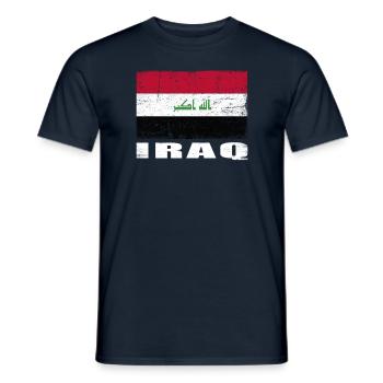 Ads Flagge Grunge Ads Fahne - Männer T-Shirt - Navy - Vorne - AI Model Male 178 light (178cm)