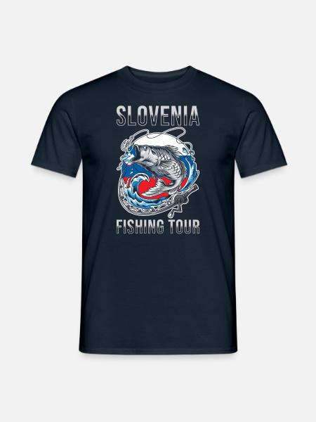Tour de pêche - Slovénie - T-shirt homme - marine