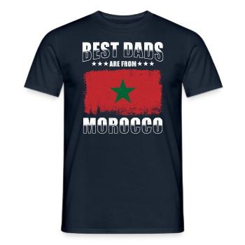 Moroccan Father The Best Fathers Come Out - Men's T-Shirt - navy - Front - AI Model Male 178 light (178cm)
