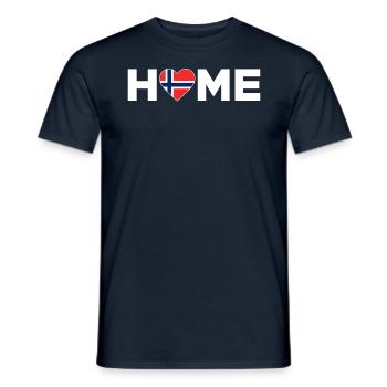 Norway Home Norway Flag Norway Love - Men's T-Shirt - navy - Front - AI Model Male 178 light (178cm)