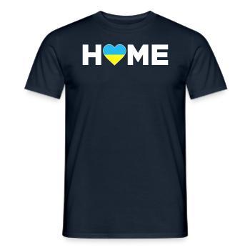 Ukraine Accueil Ukraine Drapeau Ukraine Amour - T-shirt homme - marine - Devant - AI Model Male 178 light (178cm)