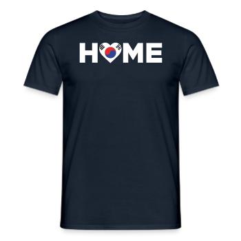 Corée du Sud Accueil Drapeau de la Corée du Sud - T-shirt homme - marine - Devant - AI Model Male 178 light (178cm)
