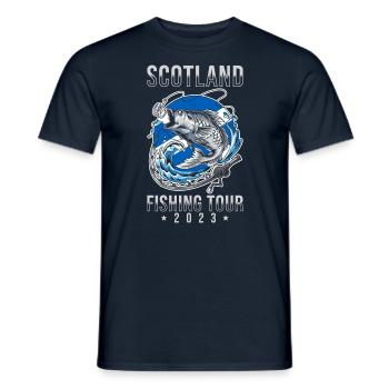 Angel Tour Écosse 2023 - T-shirt homme - marine - Devant - AI Model Male 178 light (178cm)