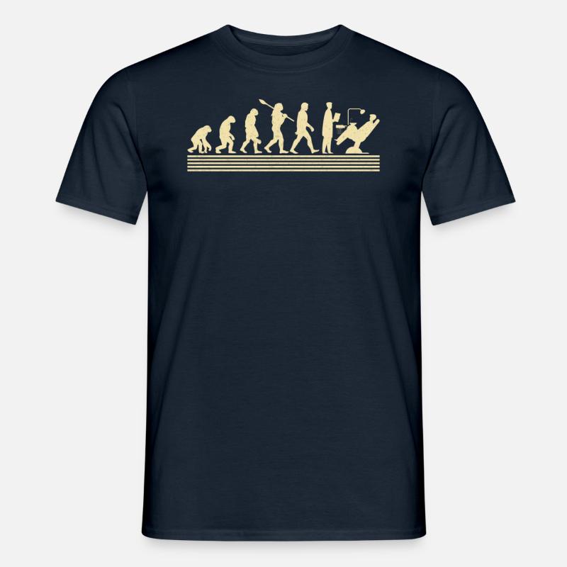 Zahnarzt-evolution - Männer T-Shirt - Navy