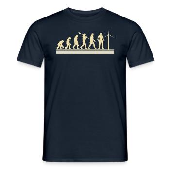 Entwicklung Der Turbinenmechanik - Männer T-Shirt - Navy - Vorne - AI Model Male 178 light (178cm)