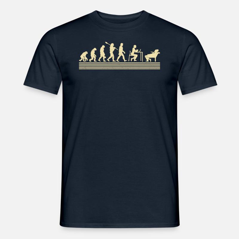 School psychologist evolution - Men's T-Shirt - navy