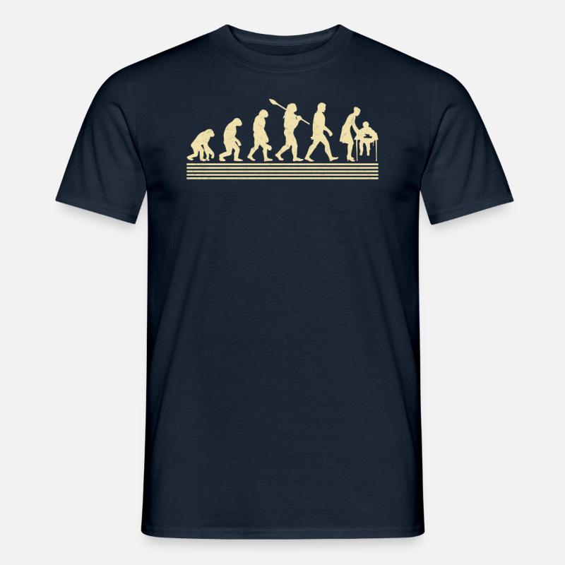 Evolution Des Mittelschullehrers - Männer T-Shirt - Navy