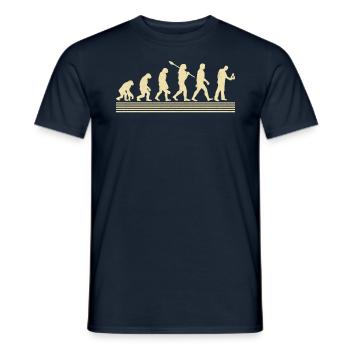 Development of the loan officer - Men's T-Shirt - navy - Front - AI Model Male 178 light (178cm)
