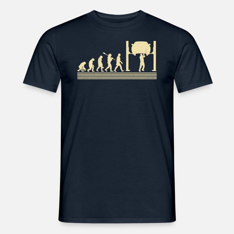 Automechanische Evolution - Männer T-Shirt - Navy