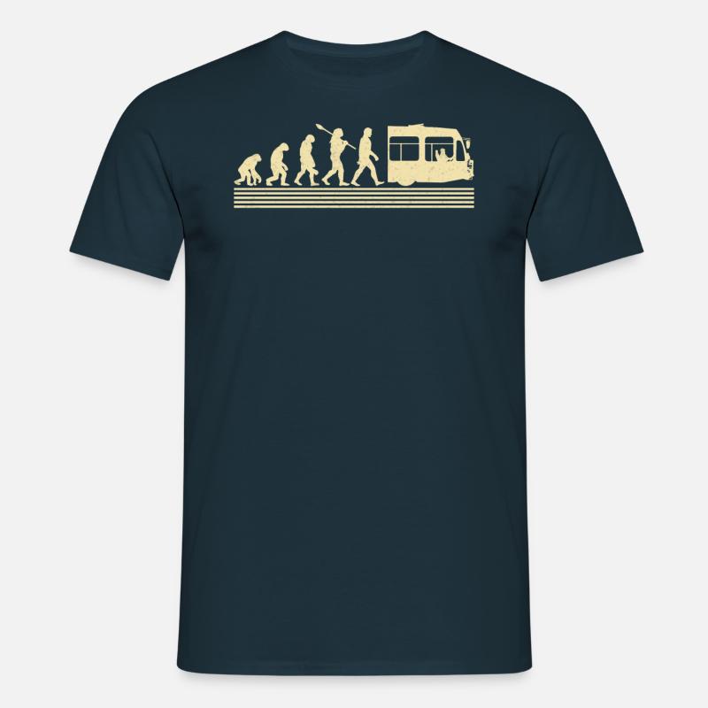 Busfahrer-evolution - Männer T-Shirt - Navy