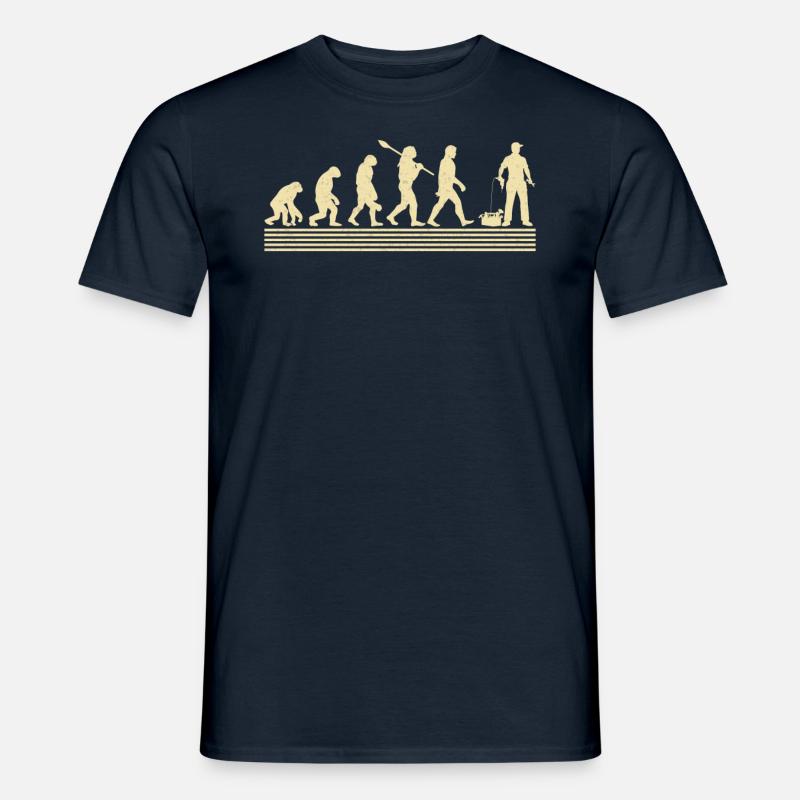 Mechanische Evolution - Männer T-Shirt - Navy