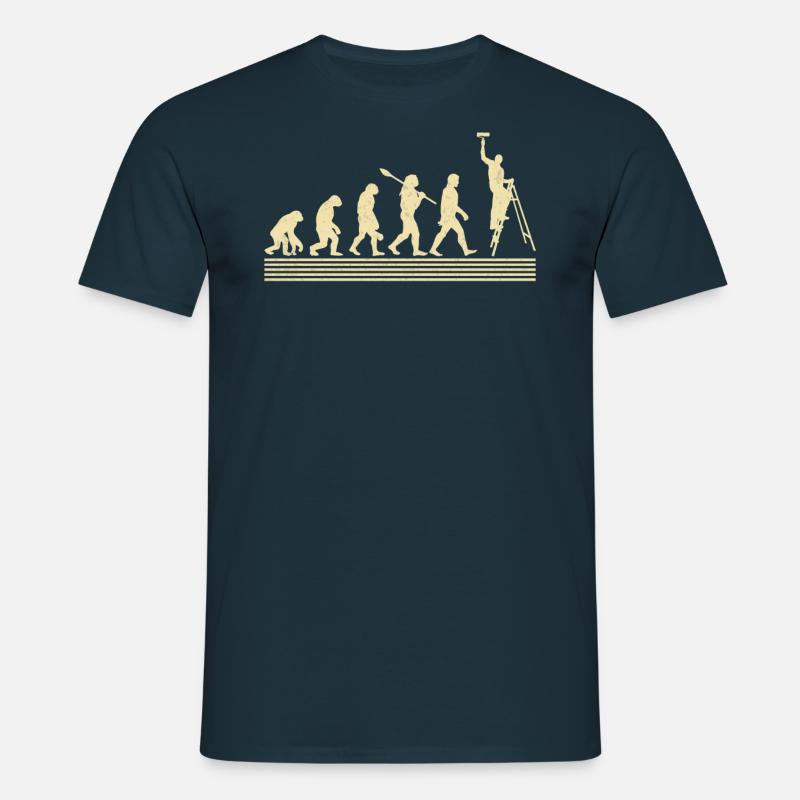 Painter evolution - Men's T-Shirt - navy